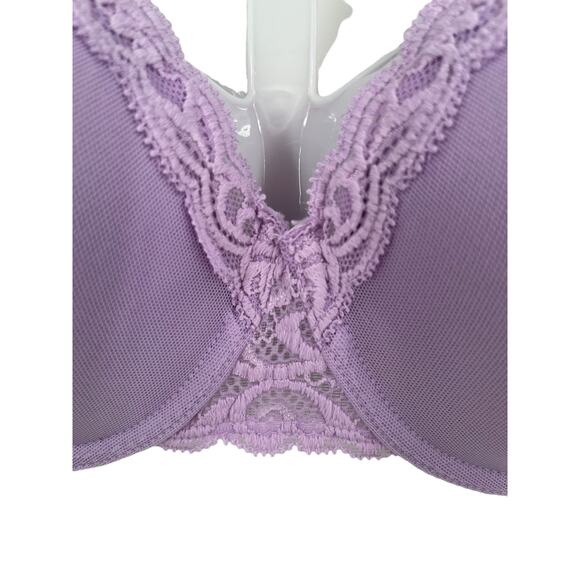 Natori 741299 Feathers full figure underwire bra purple size 32D - Picture 3 of 9
